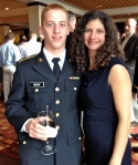 My son and me at an ROTC dinner.